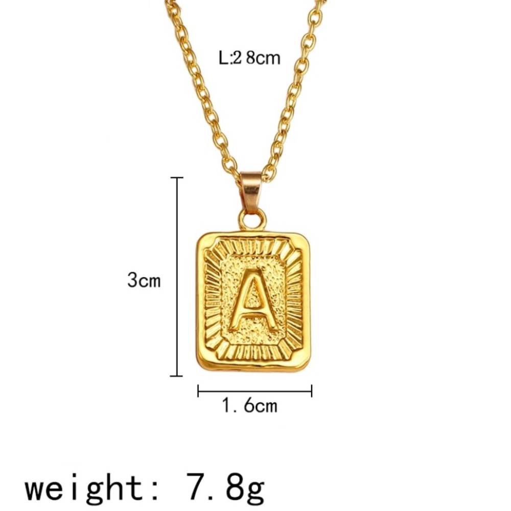 MANY LETTER AVAIL! rare letter name gold necklace♡ - Picture 2 of 4